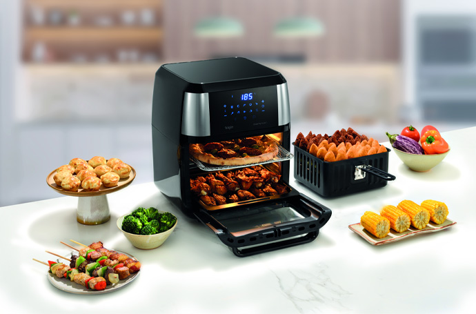 Fritadeira elétrica Elgin - air fryer 12 litros e sua diversidade de confecção de alimentos