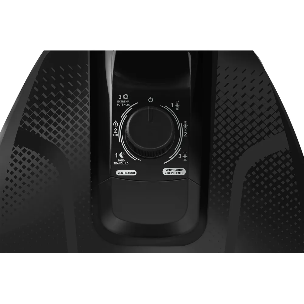 Painel do ventilador de mesa Xtreme Force Breeze da Arno.