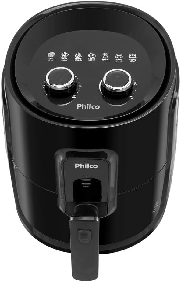 As Air Fryer 5 litros e de 4 litros são ideias para famílias de 4 pessoas.