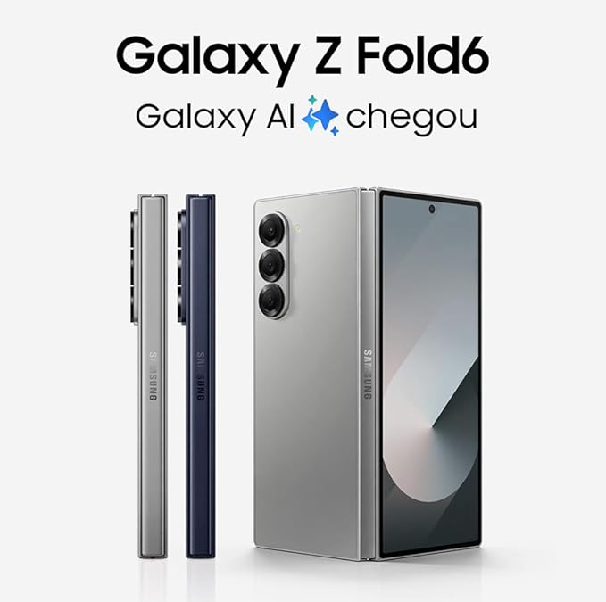 Essa é sua escolha dentre os celulares Samsung se você busca tecnologia e desempenho. Galaxy Z Fold6.