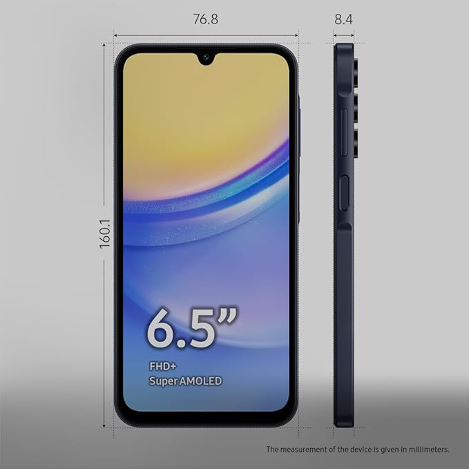 Dentre os celulares Samsung dessa lista, o Galaxy A15s continua sendo uma excelente opção para quem busca um aparelho com o preço maios em conta.