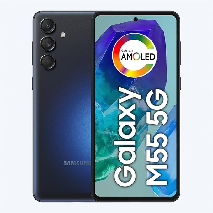 Topo da linha M, o Galaxy M55, como os demais celulares da Samsung, possui recursos e qualidades excelentes. 