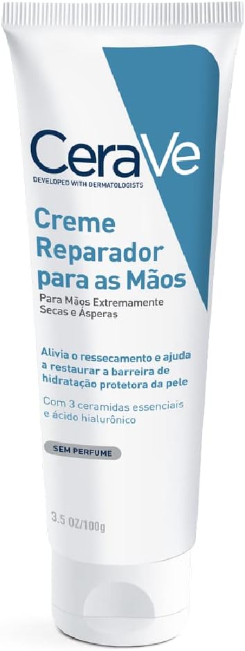 CeraVe é um dos melhores cremes para as mãos do mercado. A crítica fica por conta do preço.