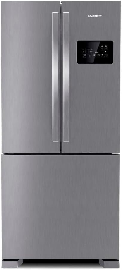 Dentre as melhores geladeiras Brastemp, a Frost Free Fench Door, de 554 litros, se destaca.
