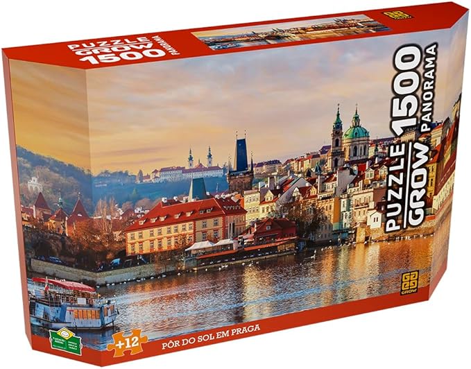 Pôr do sol em Praga é um dos melhores quebra-cabeças do tipo panorama, indicado a partir dos 12 anos.
